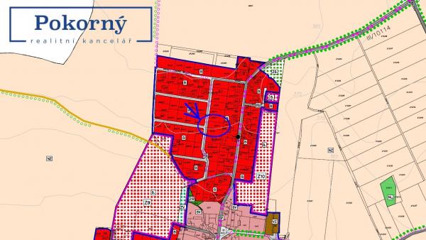 Prodej pozemku k výstavbě RD, Libeř, kat. území Libeň u Libeře