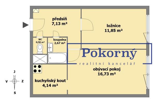 Prodej bytu 2+kk, Hlaváčova, P8 – Ládví