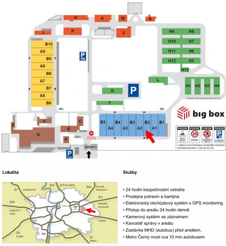 Pronájem skladových prostor 129 m2