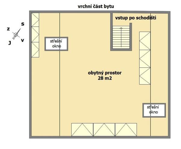 Prodej bytu 2+kk/B, OV, ul. Družstevní, Libčice nad Vltavou